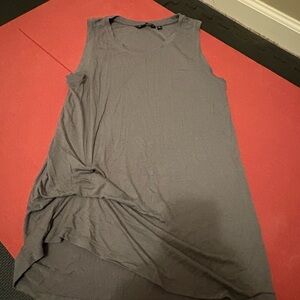 Athleta Gray Asymmetrical Tank Top